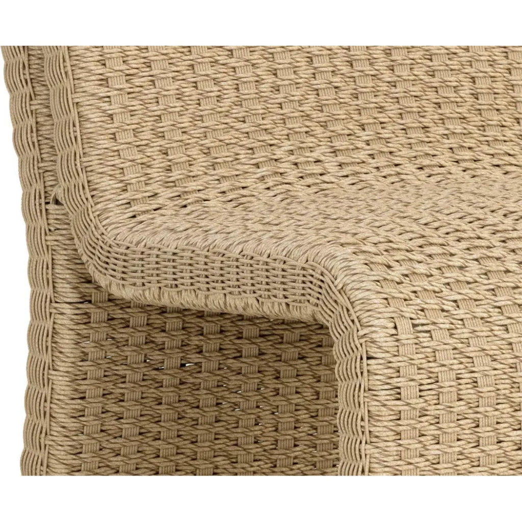 Edessa Rattan Outdoor Armless Dining Chair - LOOMLAN - SUNPAN - Outdoor Dining Chairs