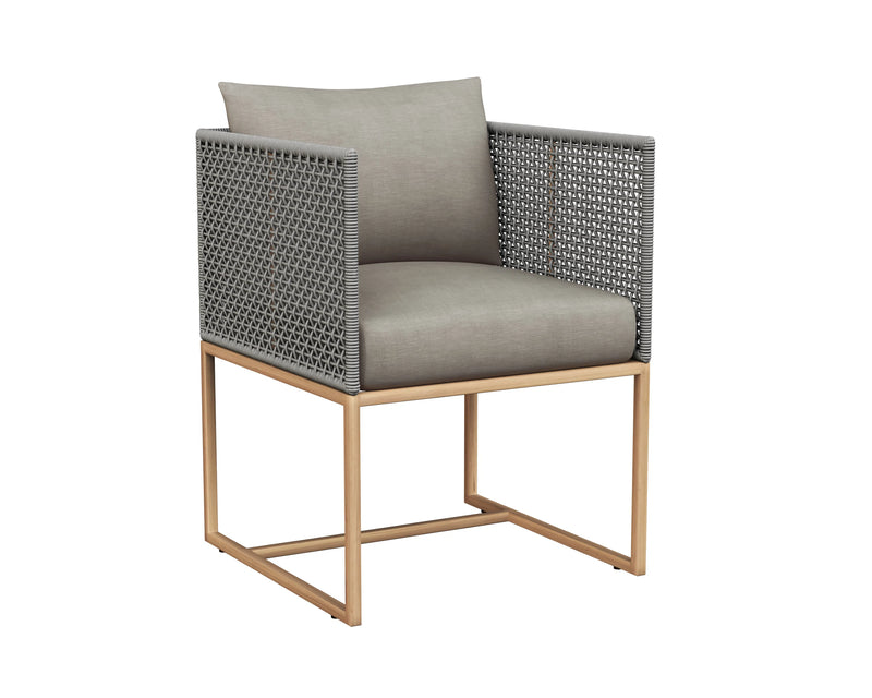 Crete Fabric Outdoor Dining Armchair