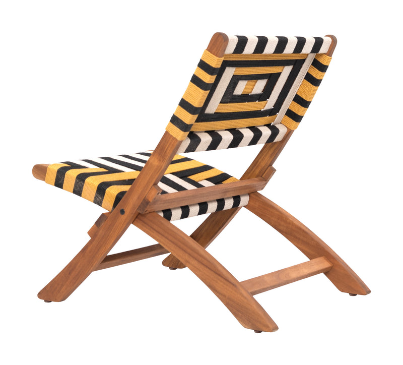 Sunbeam Wood Multicolor Lounge Chair