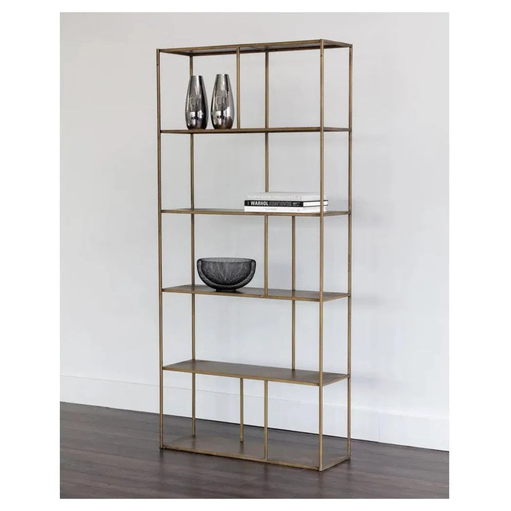 Eiffel Stylish Iron Bookcase - LOOMLAN - SUNPAN - Bookcases