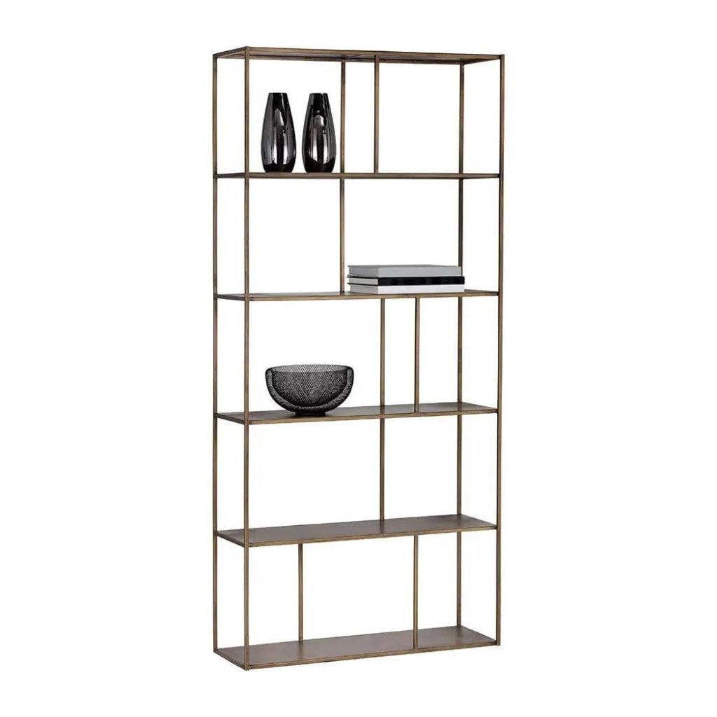 Eiffel Stylish Iron Bookcase - LOOMLAN - SUNPAN - Bookcases