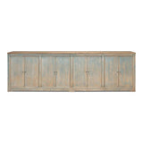 Eight Is Enough Extra Wide Sideboard Antique Blue - LOOMLAN - Sarreid - Sideboards