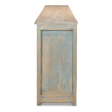 Eight Is Enough Extra Wide Sideboard Antique Blue - LOOMLAN - Sarreid - Sideboards