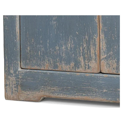 Eight Is Enough Extra Wide Sideboard Blue Grey - LOOMLAN - Sarreid - Sideboards