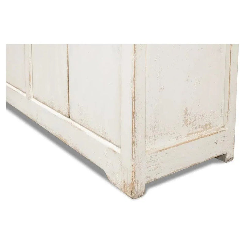 Eight Is Enough Extra Wide Sideboard Whitewash - LOOMLAN - Sarreid - Sideboards