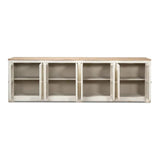 Eight Is Enough Extra Wide Sideboard Whitewash - LOOMLAN - Sarreid - Sideboards