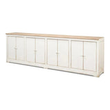 Eight Is Enough Extra Wide Sideboard Whitewash - LOOMLAN - Sarreid - Sideboards