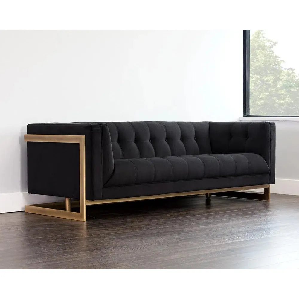 Ekon Fabric Streamlined Sofa - LOOMLAN - SUNPAN - Sofas & Loveseats