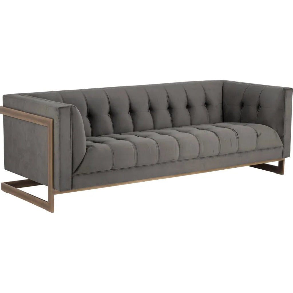 Ekon Fabric Streamlined Sofa - LOOMLAN - SUNPAN - Sofas & Loveseats