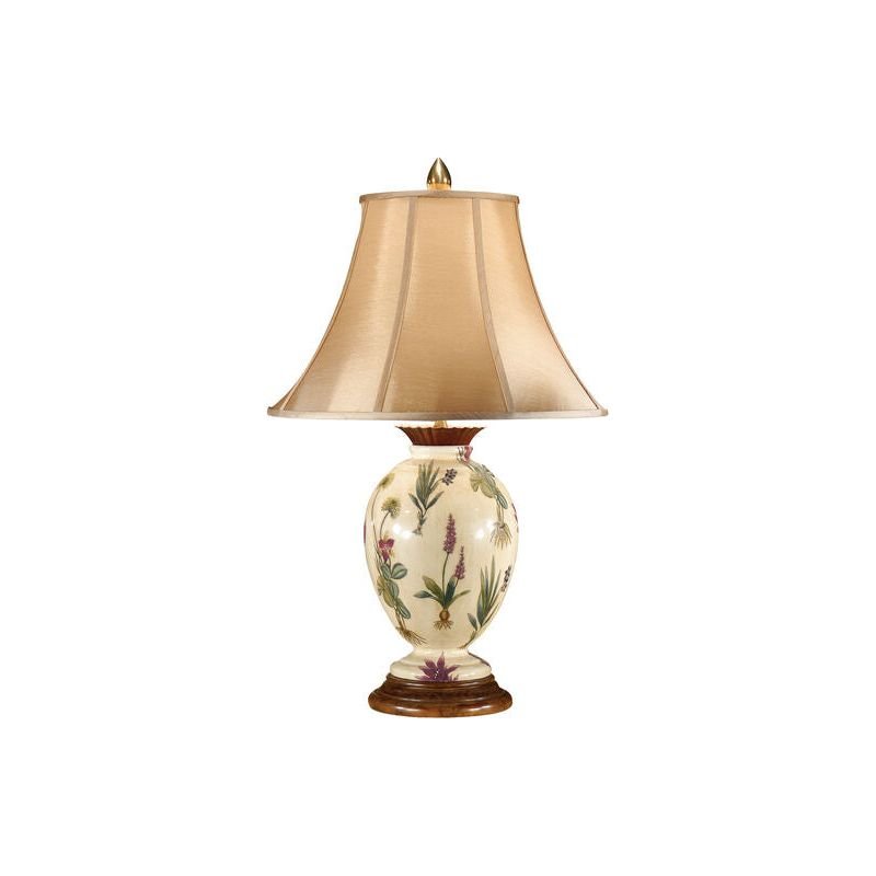 Eleanor Hand Painted Floral Design Table Lamp - LOOMLAN - Wildwood - Table Lamps