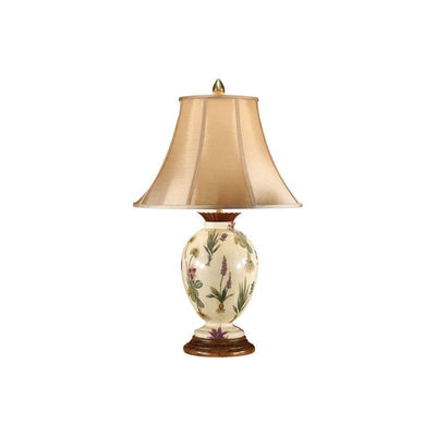 Eleanor Hand Painted Floral Design Table Lamp - LOOMLAN - Wildwood - Table Lamps