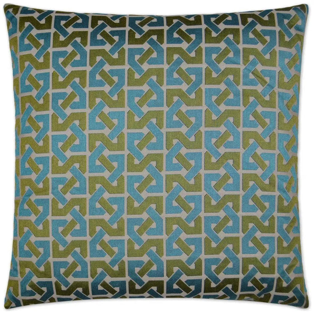 Element Aqua Blue Throw Pillow With Insert - LOOMLAN - D.V. Kap - Throw Pillows