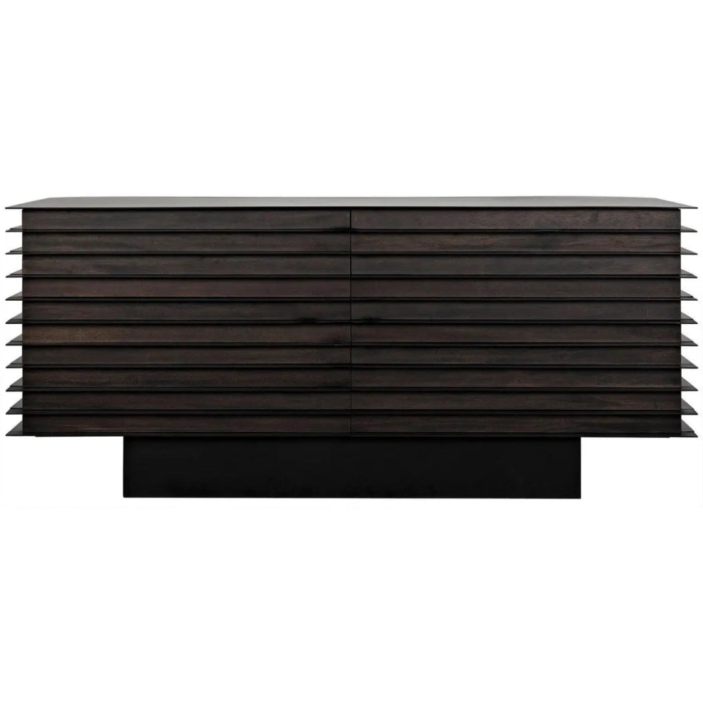 Elevation Sideboard, Ebony Walnut with Steel - LOOMLAN - Noir - Sideboards