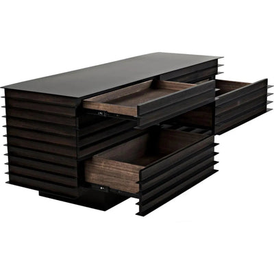 Elevation Sideboard, Ebony Walnut with Steel - LOOMLAN - Noir - Sideboards