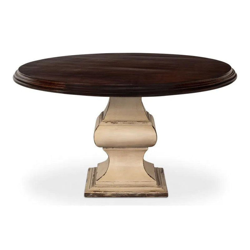 Elias Round Dining Table for 6 People - LOOMLAN - Sarreid - Dining Tables