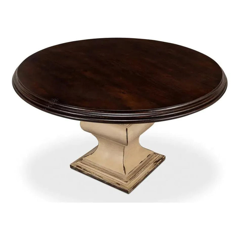 Elias Round Dining Table for 6 People - LOOMLAN - Sarreid - Dining Tables
