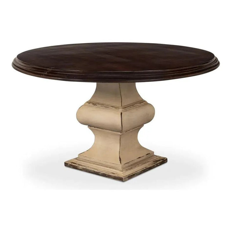 Elias Round Dining Table for 6 People - LOOMLAN - Sarreid - Dining Tables