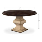Elias Round Dining Table for 6 People - LOOMLAN - Sarreid - Dining Tables