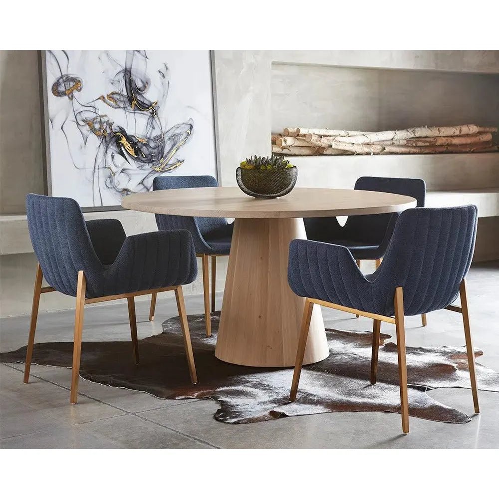 Elina Wooden Classic Dining Table - LOOMLAN - SUNPAN - Dining Tables