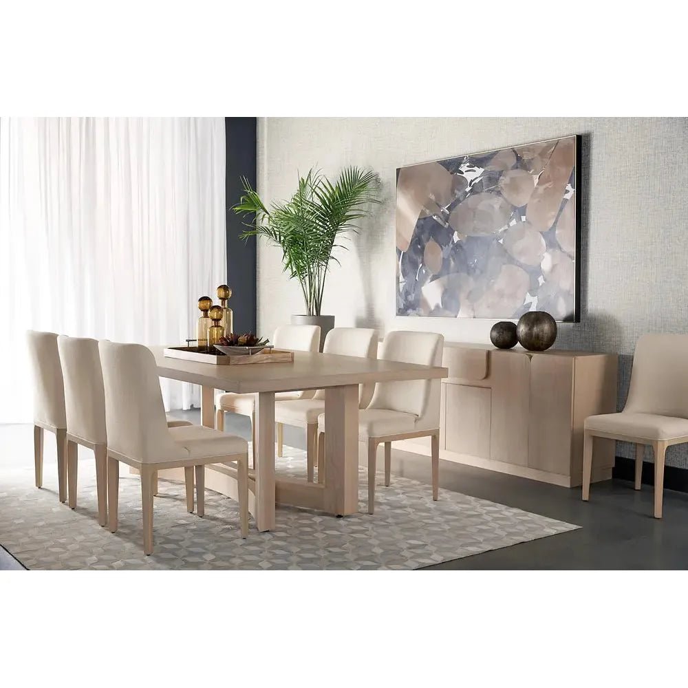 Elisa Fabric Armless Dining Chair - LOOMLAN - SUNPAN - Dining Chairs