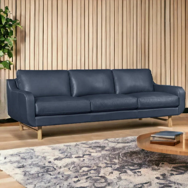 Elise Full Aniline Sofa Sustainability & Luxury - LOOMLAN - One For Victory - Sofas & Loveseats