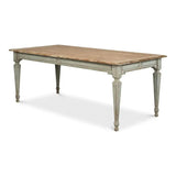 Elise Rectangle Dining Table Seats 6 Sage Natural - LOOMLAN - Sarreid - Dining Tables