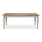 Elise Rectangle Dining Table Seats 6 Sage Natural - LOOMLAN - Sarreid - Dining Tables