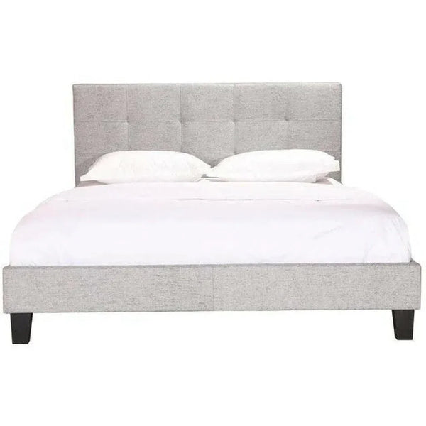 Eliza Performance Fabric Light Grey Bed - LOOMLAN - Moe's Home - Beds