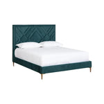 Elizio Fabric Mid - Century Styled Bed - LOOMLAN - SUNPAN - Beds