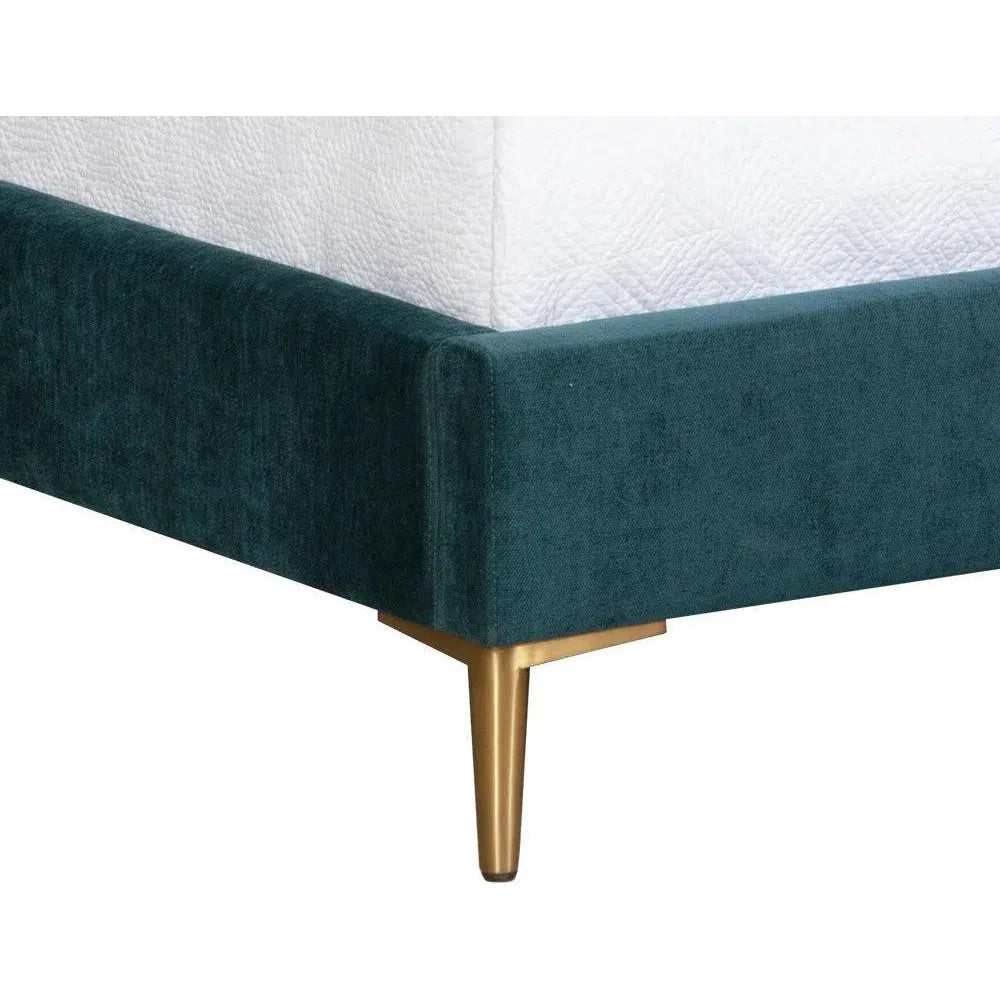 Elizio Fabric Mid - Century Styled Bed - LOOMLAN - SUNPAN - Beds