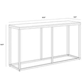 Ellery Marble Top Sofa Table - LOOMLAN - SUNPAN - Console Tables