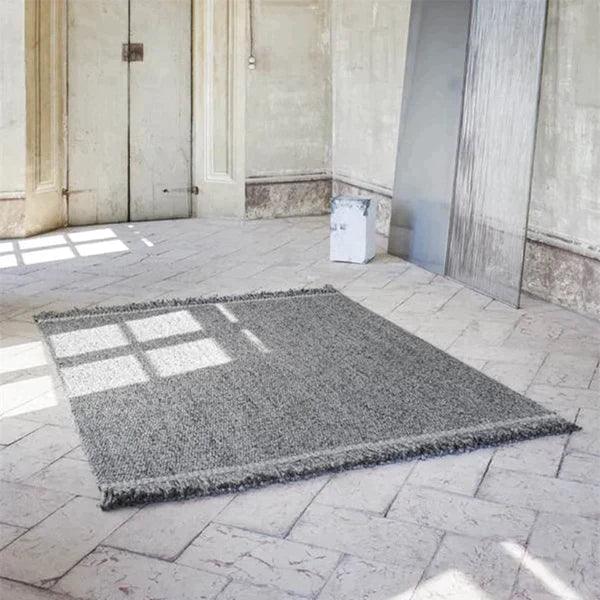 Elmo Grey Solid Reversible Wool Rug - LOOMLAN - Linie Design - Area Rugs