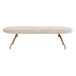 Elowen Fabric OvalBackless Bench - LOOMLAN - SUNPAN - Bedroom Benches