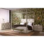 Elowen Fabric OvalBackless Bench - LOOMLAN - SUNPAN - Bedroom Benches