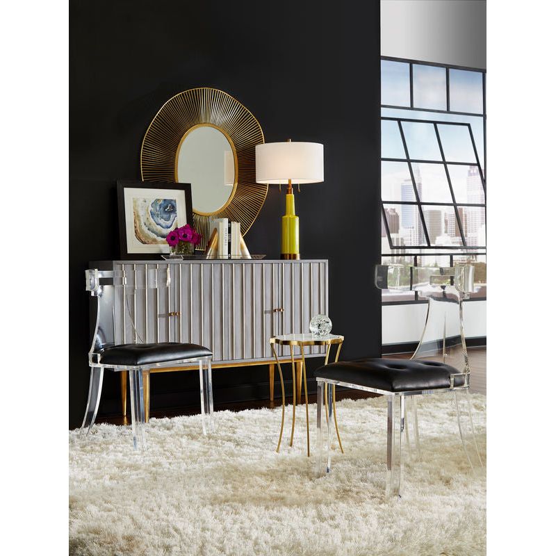 Elsa Acrylic Made Armless Chair (Set of 2) - LOOMLAN - Wildwood - Dining Chairs