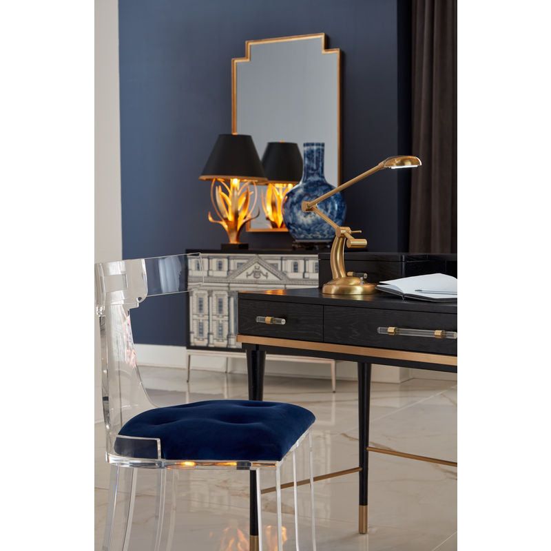 Elsa Acrylic Made Armless Chair (Set of 2) - LOOMLAN - Wildwood - Dining Chairs