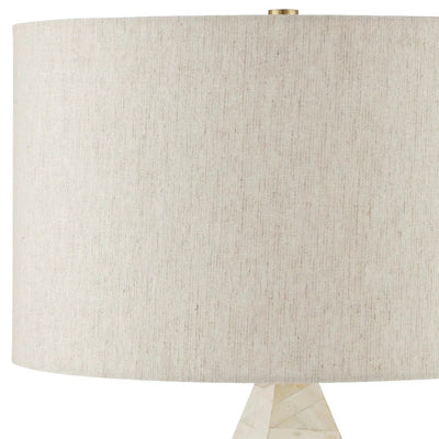 Elysium White Table Lamp - LOOMLAN - Currey & Co - Table Lamps