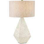 Elysium White Table Lamp - LOOMLAN - Currey & Co - Table Lamps