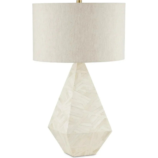 Elysium White Table Lamp - LOOMLAN - Currey & Co - Table Lamps