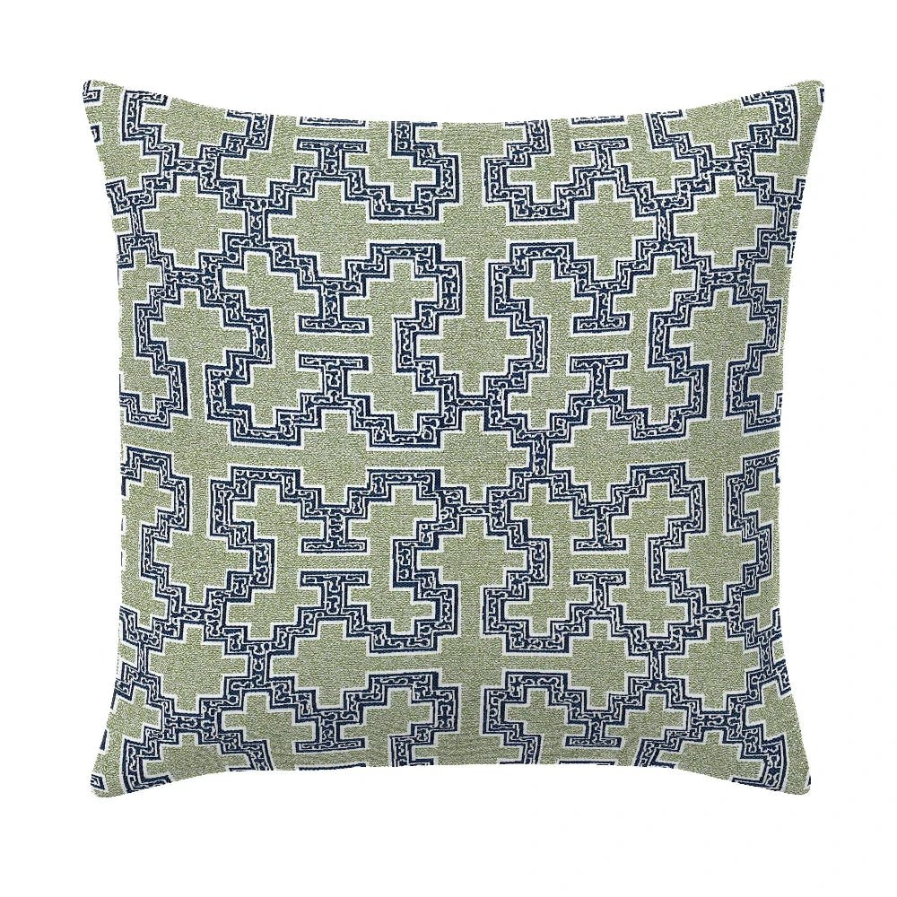 Emerald Sea Prodigy Gemstone Outdoor Pillow - LOOMLAN - Earnest Collection - Outdoor Pillows