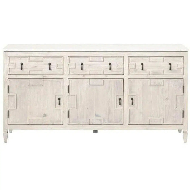 Emerie Media Sideboard White Pine White Quartz - LOOMLAN - Essentials For Living - Sideboards