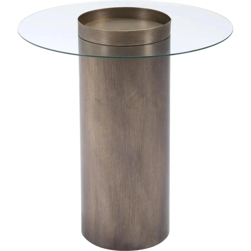 Emi End Table Antique Gold - LOOMLAN - Zuo Modern - Side Tables