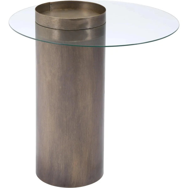 Emi End Table Antique Gold - LOOMLAN - Zuo Modern - Side Tables