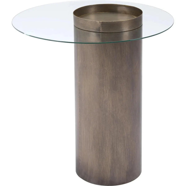 Emi End Table Antique Gold - LOOMLAN - Zuo Modern - Side Tables