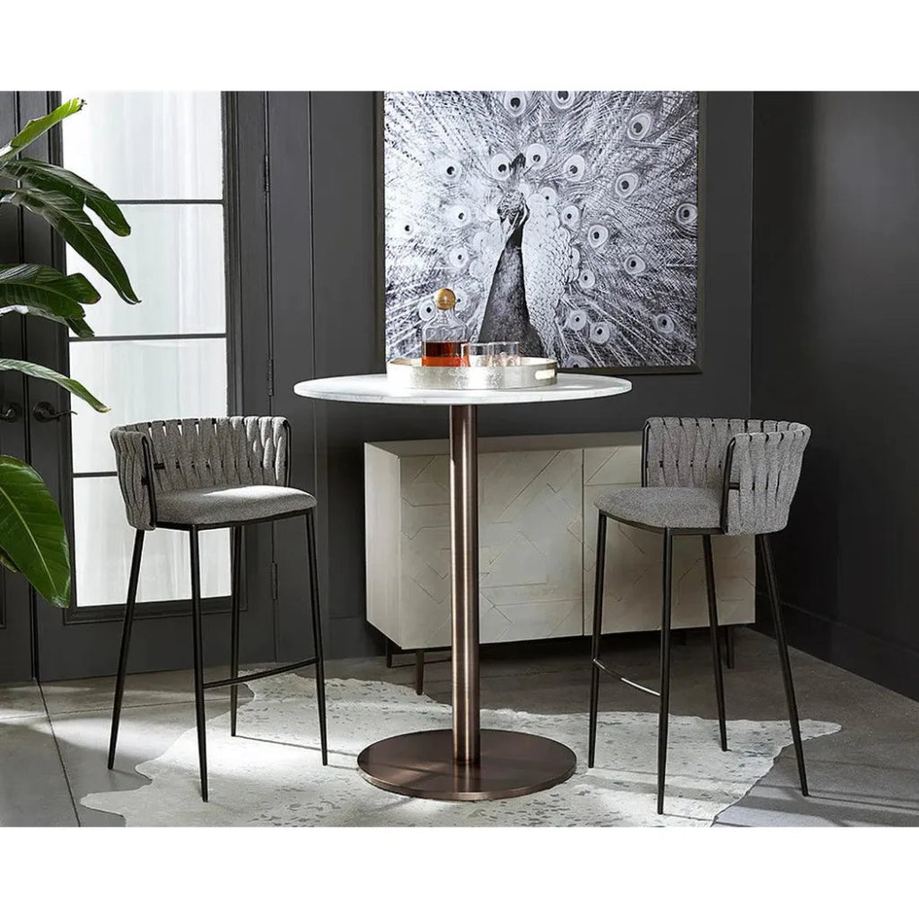 Enco Marble Top Bar Table - LOOMLAN - SUNPAN - Bar Tables