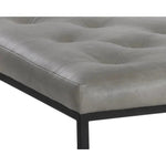 Endall Leather Square Ottoman - LOOMLAN - SUNPAN - Ottomans