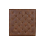 Endall Leather Square Ottoman - LOOMLAN - SUNPAN - Ottomans