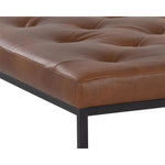 Endall Leather Square Ottoman - LOOMLAN - SUNPAN - Ottomans