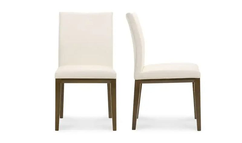 Frankie Leather Upholstered Armless Dining Chair (Set Of 2)