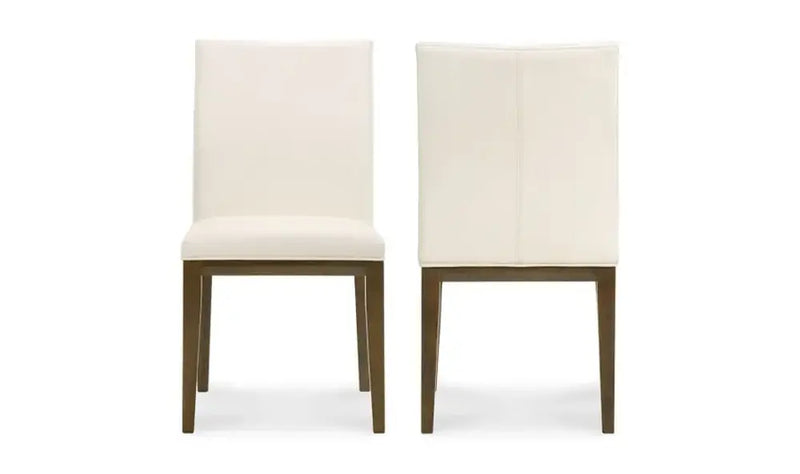 Frankie Leather Upholstered Armless Dining Chair (Set Of 2)